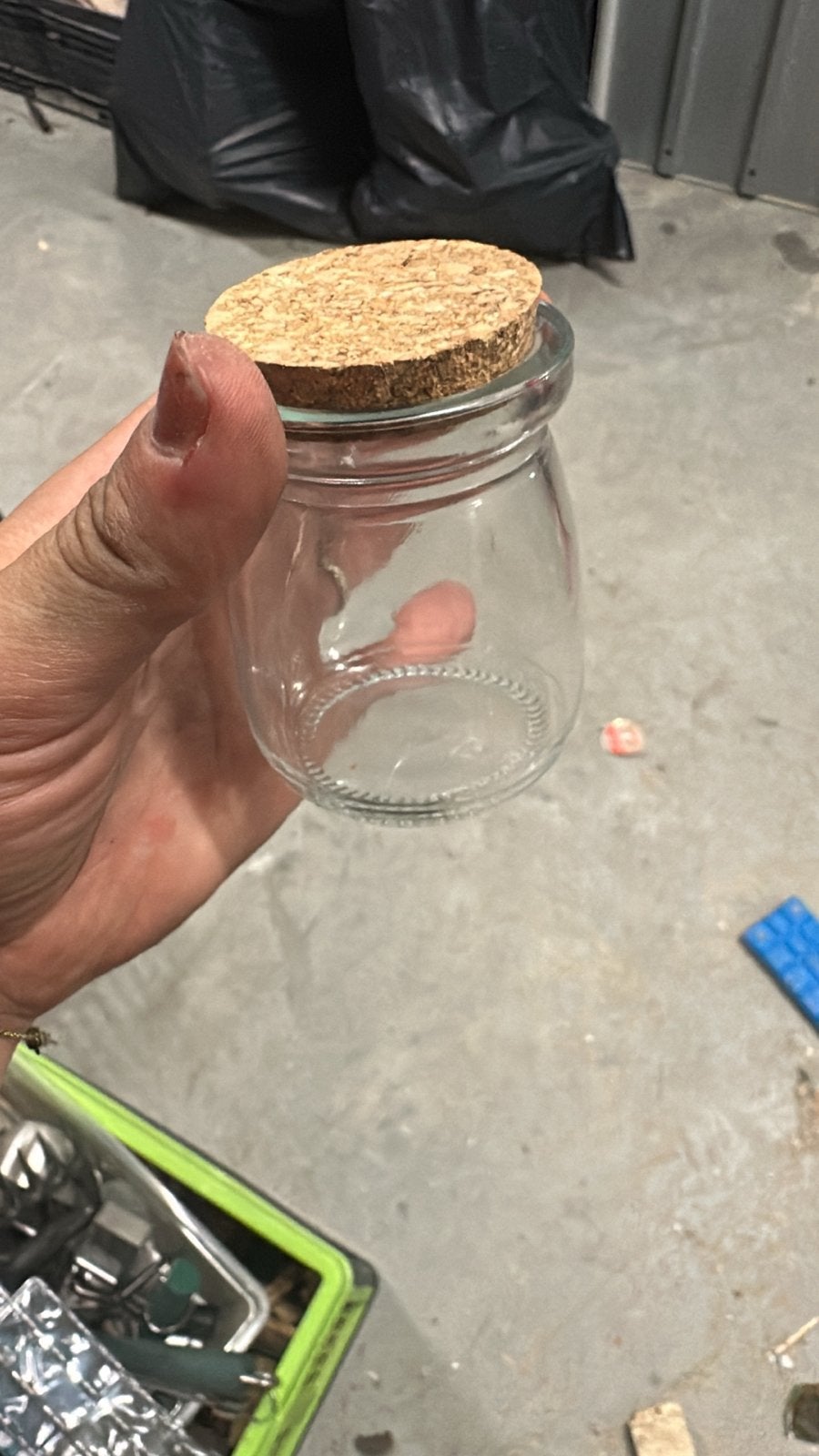 40 Kleine Glazen Potjes met Kurk en Lepeltje, Ophalen of Verzenden, Nieuw, Glas