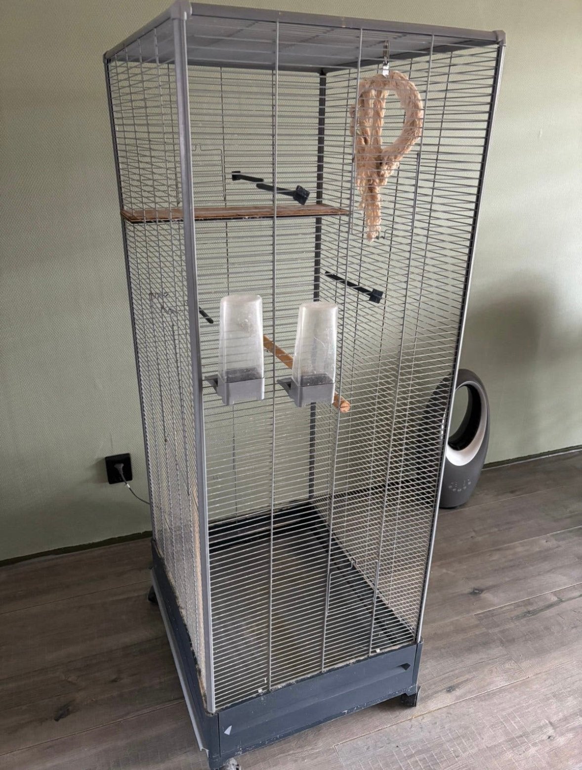 Vogel kooi, Ophalen, Gebruikt, Metaal, Vogelkooi