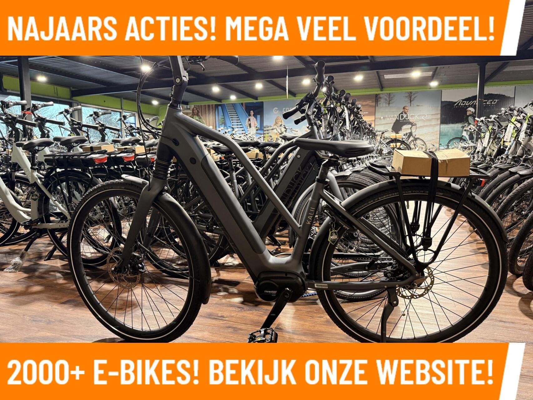 OVERAL KORTING BIJ MRA OP ALLE ELEKTRISCHE FIETSEN OPRUIMING