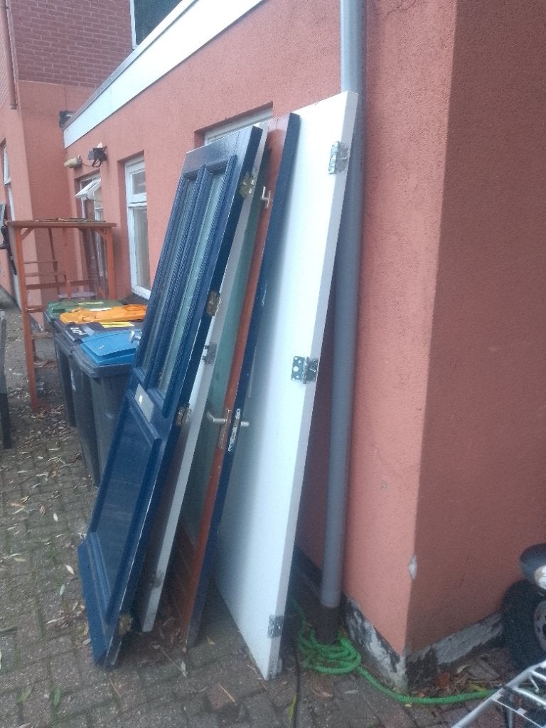 Voordeuren te koop, Ophalen, 80 tot 100 cm, Glas, 200 tot 215 cm