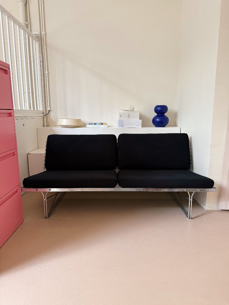 Vintage Moment sofa Niels Gammelgaard Ikea 1980 zwart, Ikea, Gebruikt, Verzenden, Ikea