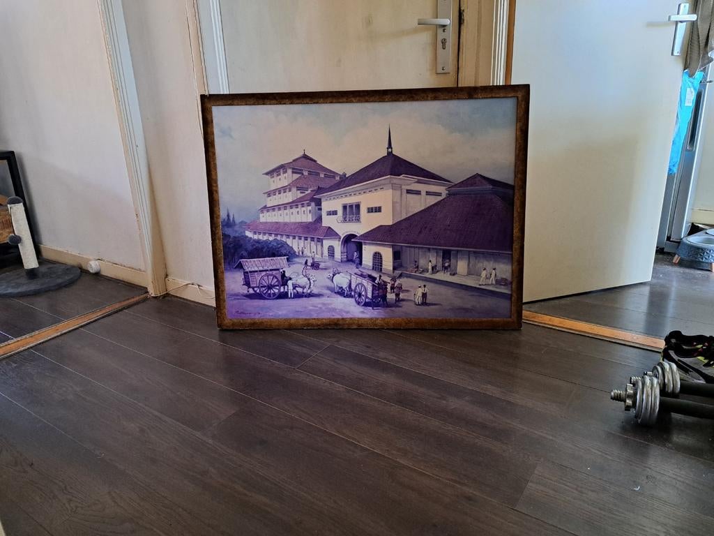 Uniek Heineken Erfgoed – Groot Formaat Giclée ‘De Bro, Ophalen, Zo goed als nieuw, Reclamebord, Plaat of Schild, Heineken