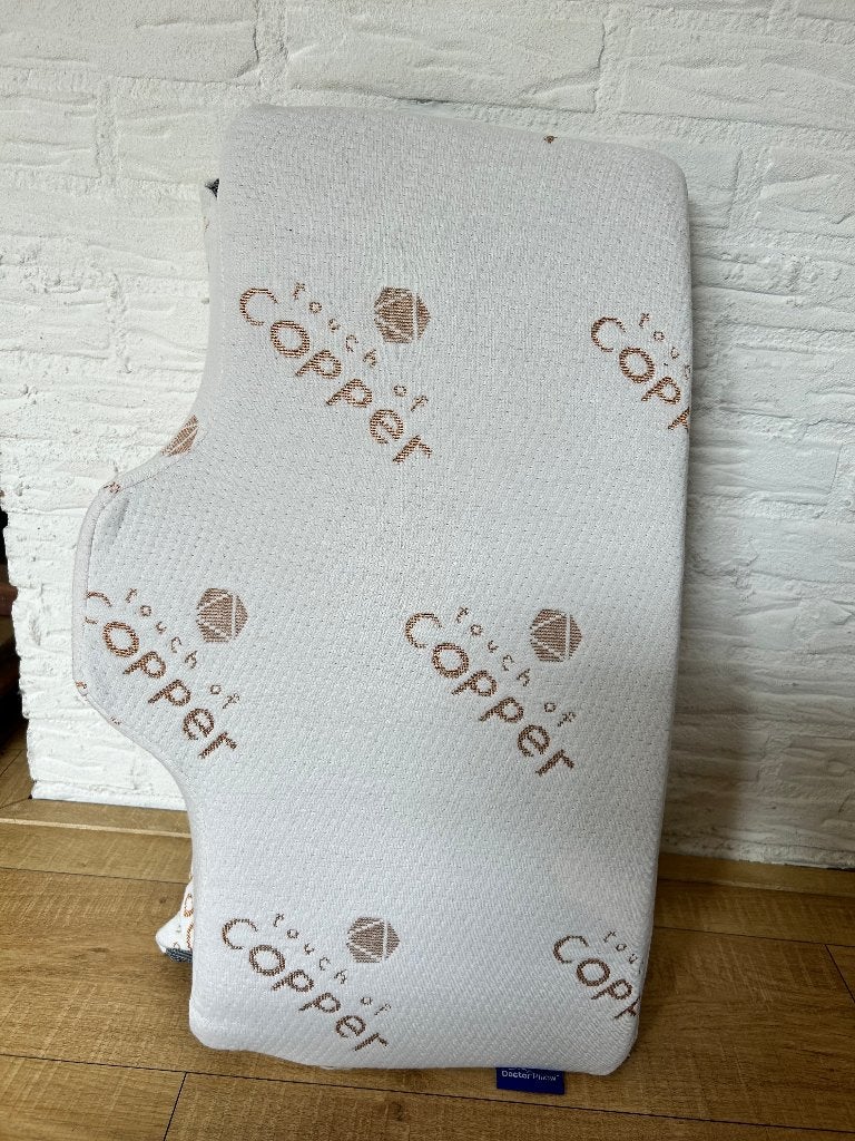 anti snurk kussen touch of copper kussen voor snurkers, Gebruikt, Eenpersoons, Wit, Ophalen of Verzenden