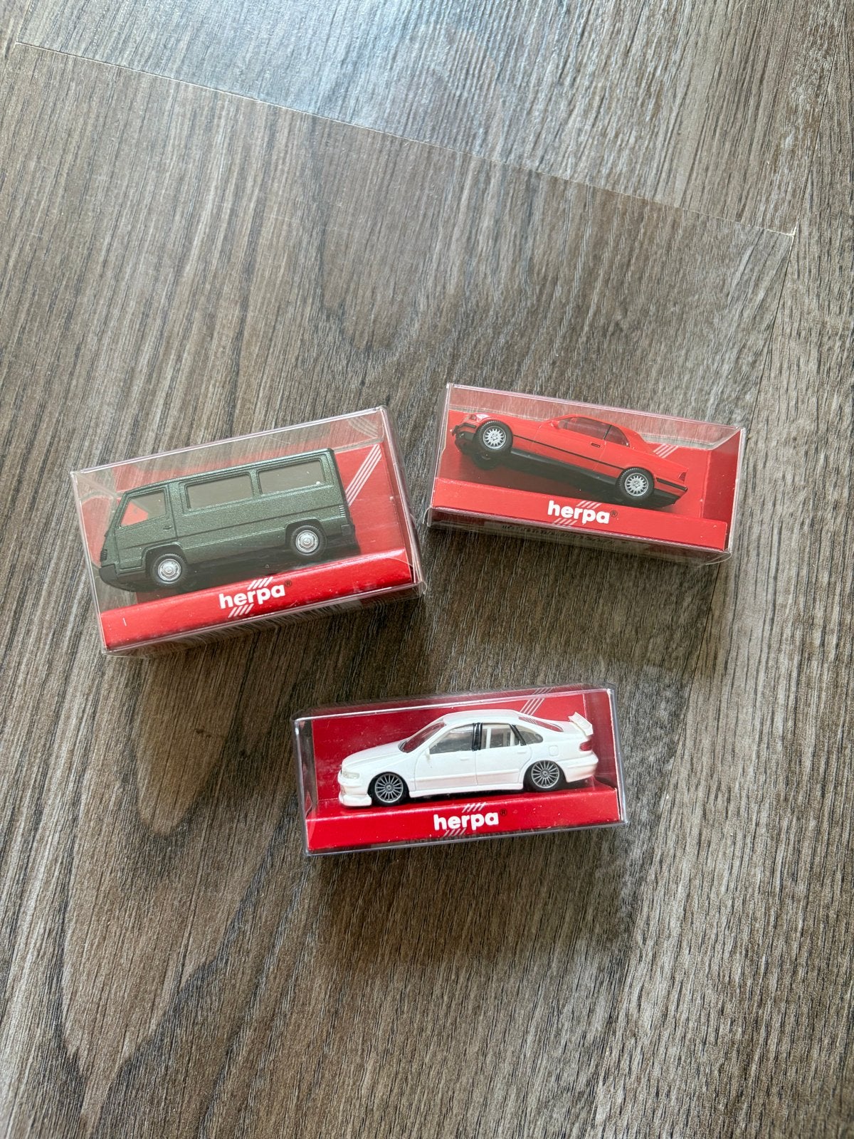 Herpa Miniatuurauto's: Mercedes Bus, BMW E36, Honda STW, Ophalen of Verzenden, Nieuw, Auto, Herpa