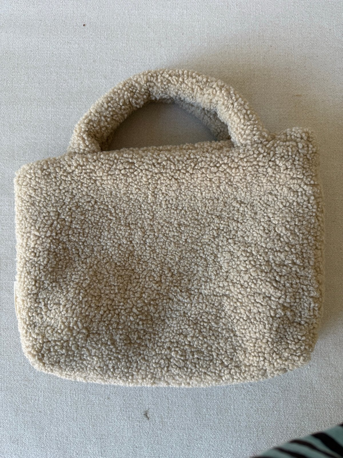 Studio Noos Mini Teddy Handtas Beige - Zo goed als nieuw, Ophalen of Verzenden, Zo goed als nieuw, Beige, Handtas
