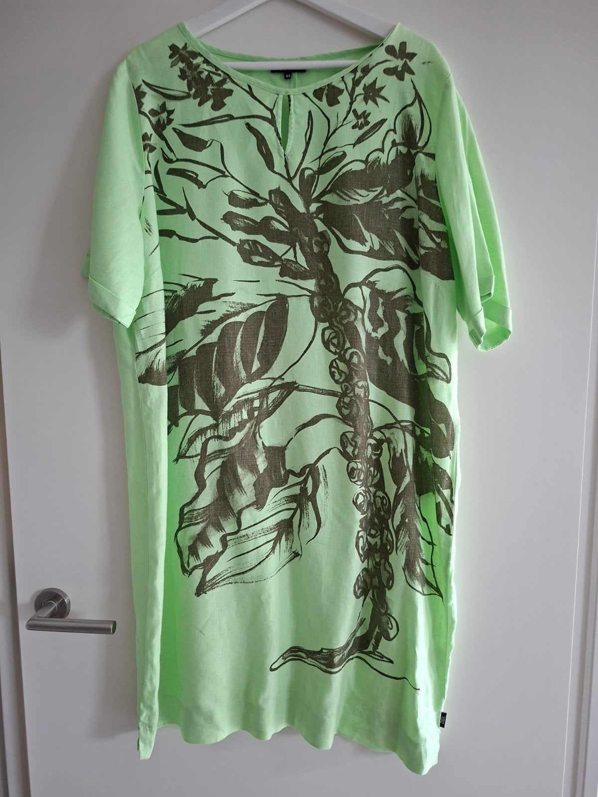Didi losvallende linnen jurk mint groen maat 44, Kleding | Dames, Grote Maten, Verzenden, Jurk, Didi, Zo goed als nieuw
