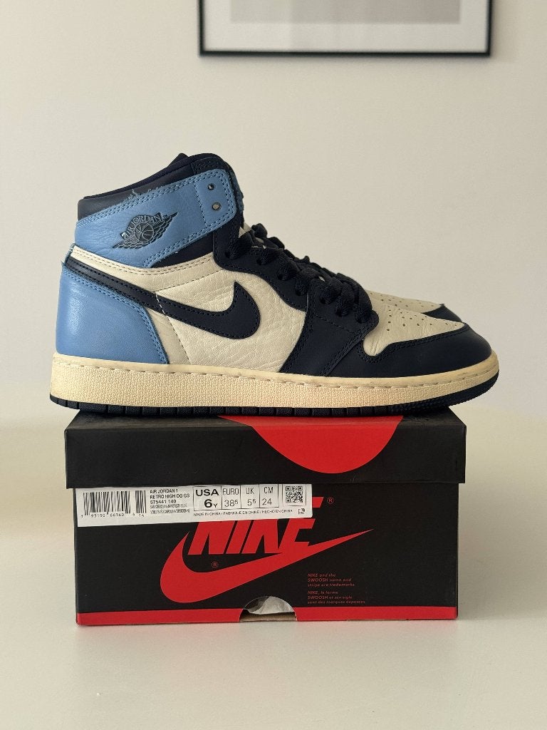Air Jordan 1 Retro High Obsidian maat 38.5, Overige kleuren, Nike, Ophalen of Verzenden, Sneakers of Gympen