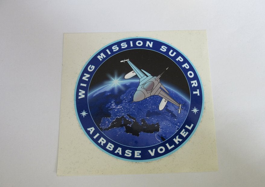 Wing mission support sticker Airbase Volkel, Verzenden, Luchtmacht, Nederland, Overige typen