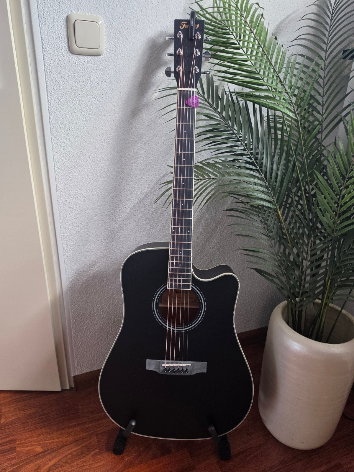 Fazley W70-DMBK Western gitaar met accessoires, Ophalen of Verzenden, Zo goed als nieuw, Western- of Steelstringgitaar