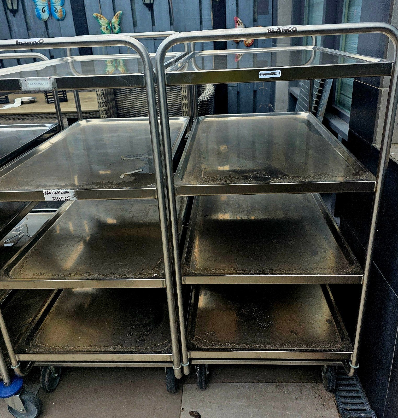 serveerwagen RVS, 100 liter of meer, Ophalen, Transportkar
