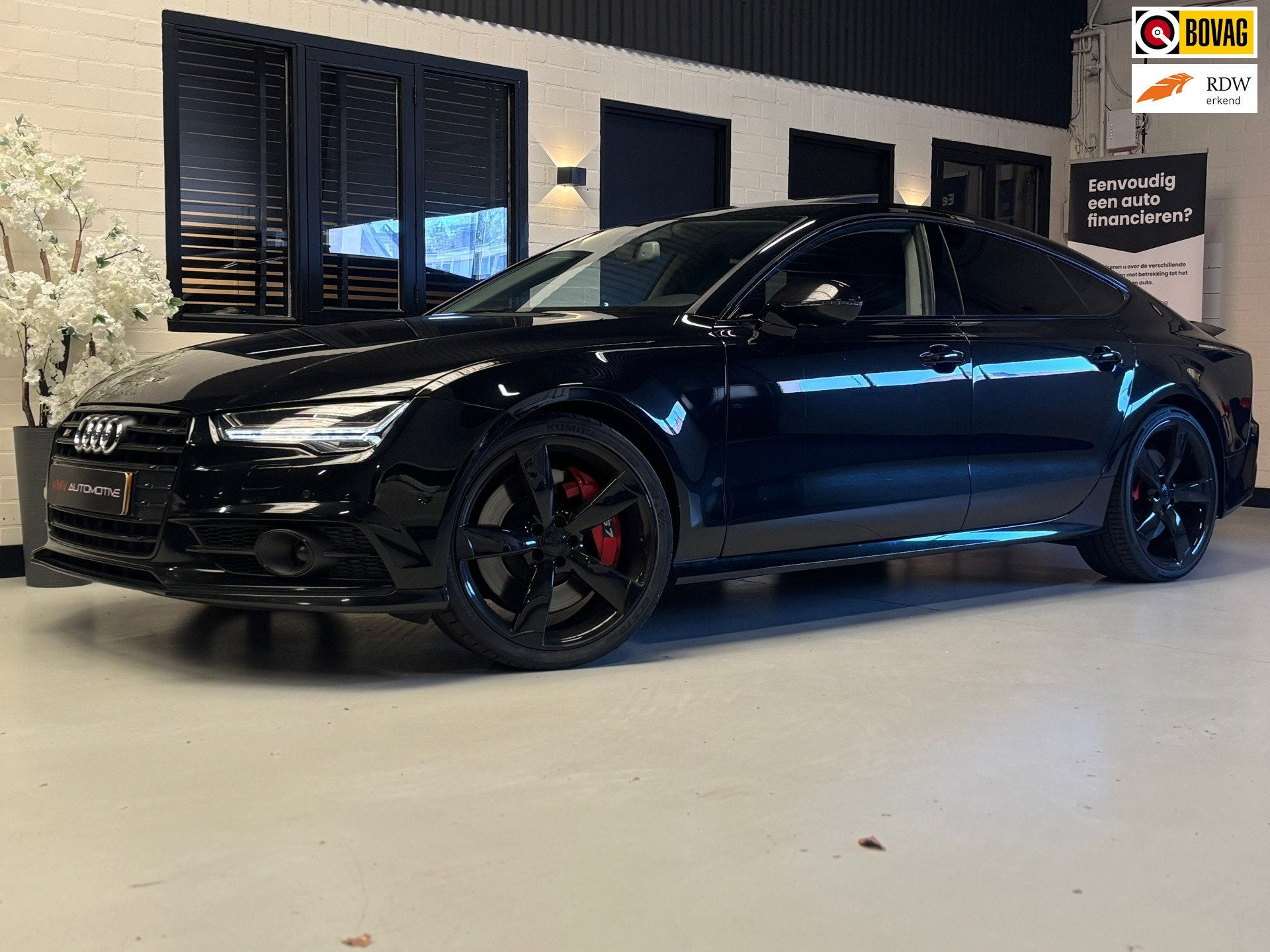 Audi A7 Sportback 4.0 TFSI S7 quattro Pro Line Plus Luchtver, Auto's, Audi, Gebruikt, 4 stoelen, Zwart, Bedrijf