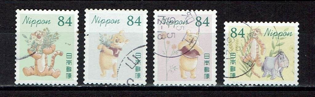postzegels Japan Winnie de Pooh  (2023), Postzegels en Munten, Ophalen of Verzenden, Gestempeld, Oost-Azië