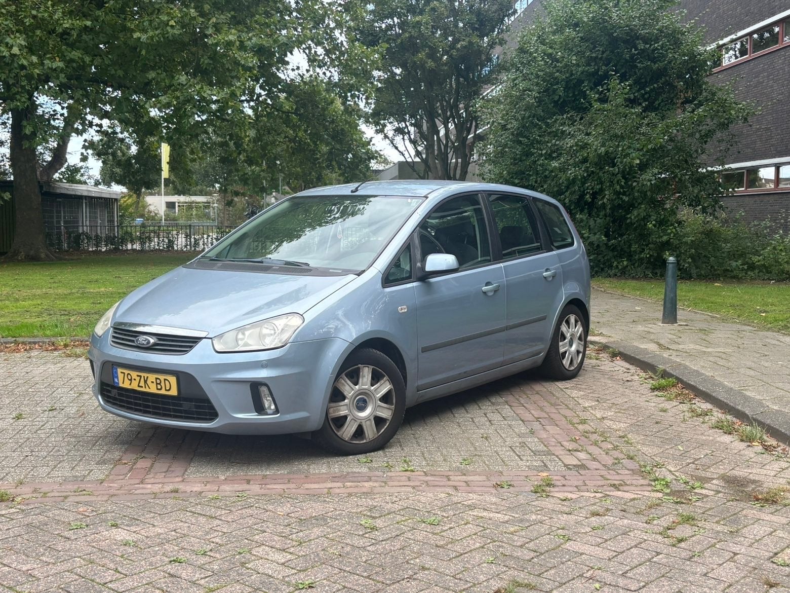 Ford C-Max 1.8 92KW 2008 Blauw, Auto's, 4 cilinders, Blauw, 1200 kg, Handgeschakeld