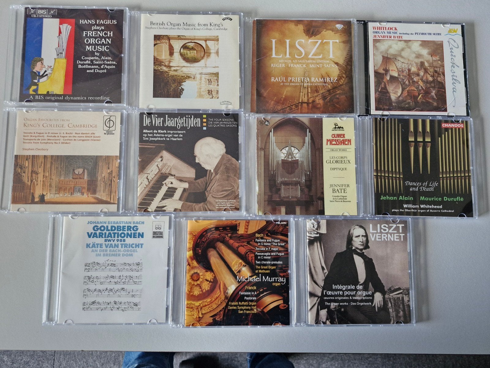 11 Orgel CD's in slimcase inclusief boekje, Ophalen of Verzenden, Gebruikt, Inclusief boekje