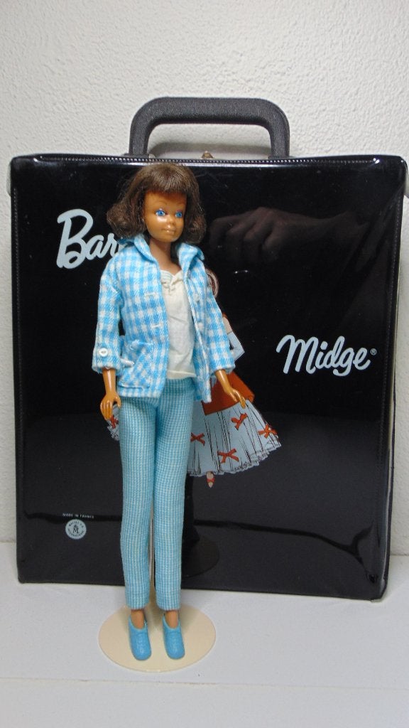 Donker harige Midge Barbie, Verzamelen, Poppen, Ophalen of Verzenden, Gebruikt, Pop