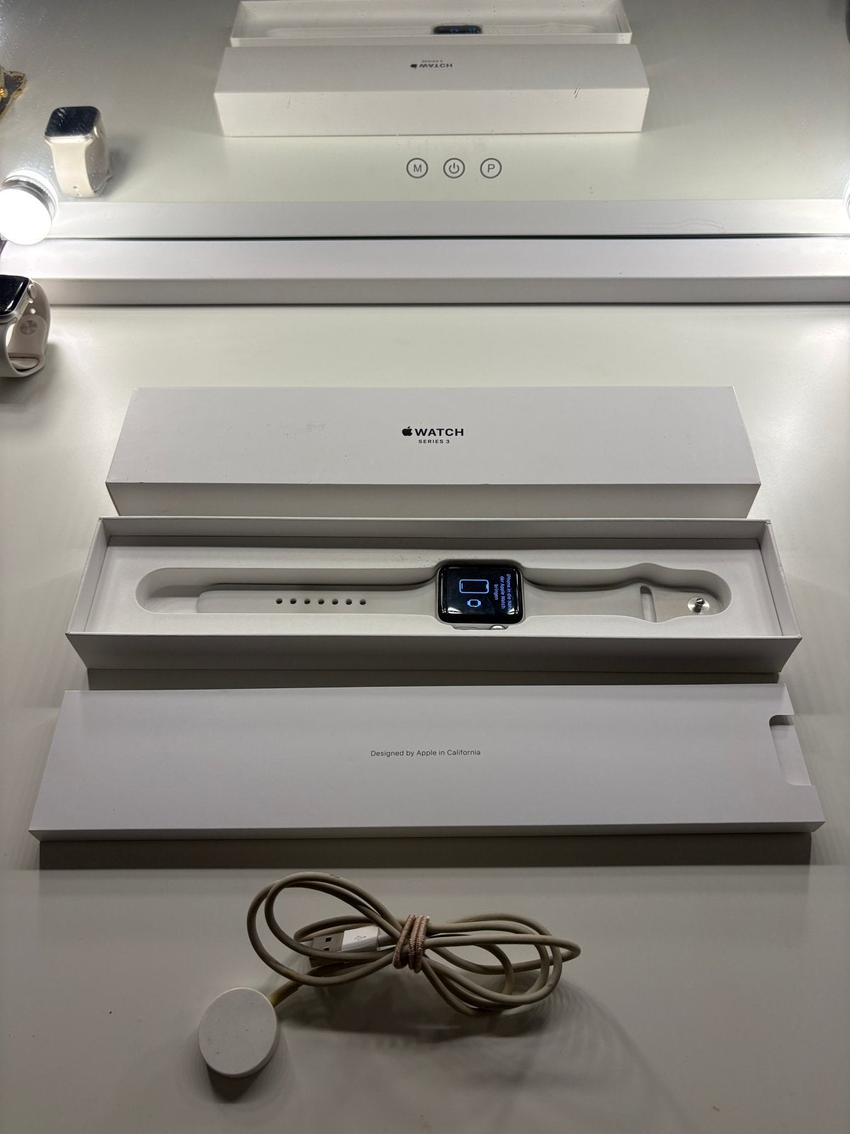 Apple Watch Series 3 - 42mm, Ophalen, IOS, Waterdicht, Zilver