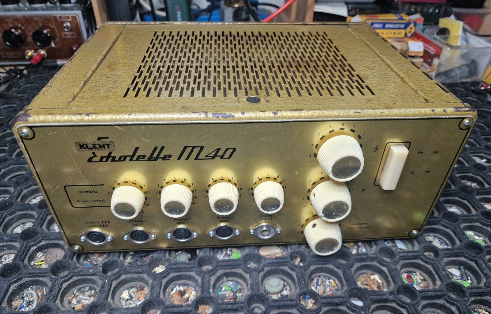 Klemt Echolette M40 gitaarversterker. Volledig buizen (11st), Audio, Tv en Foto, Ophalen of Verzenden, Versterker