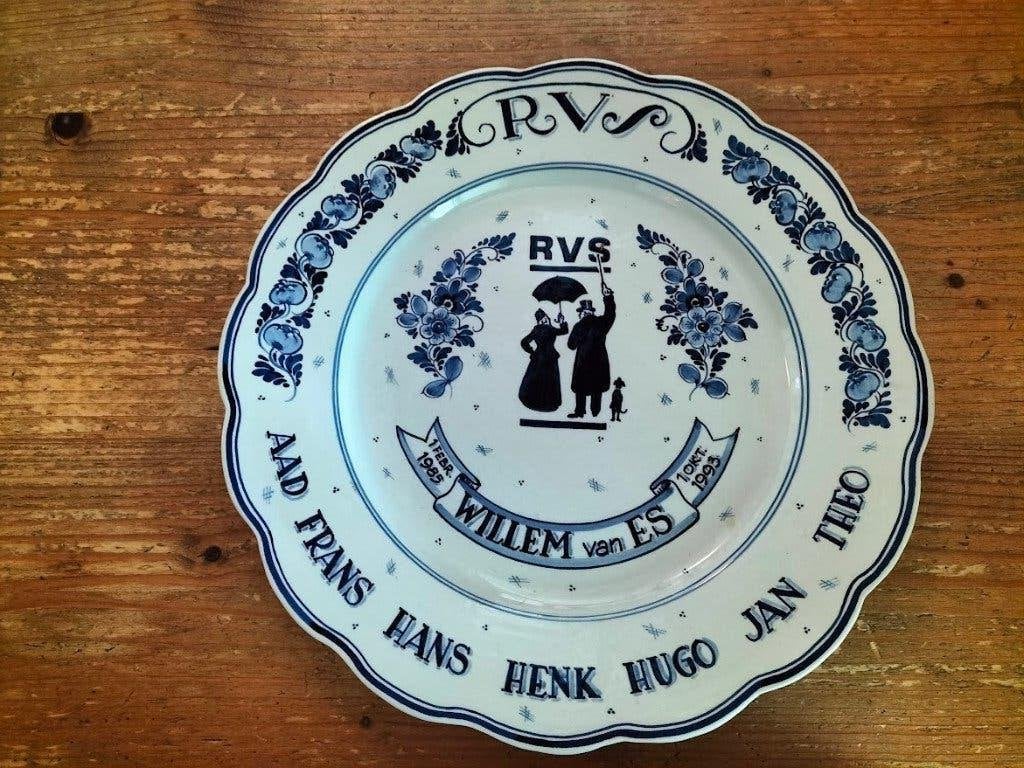 Delfts Blauw Gedenkbord, Antiek en Kunst, Antiek | Wandborden en Tegels, Ophalen