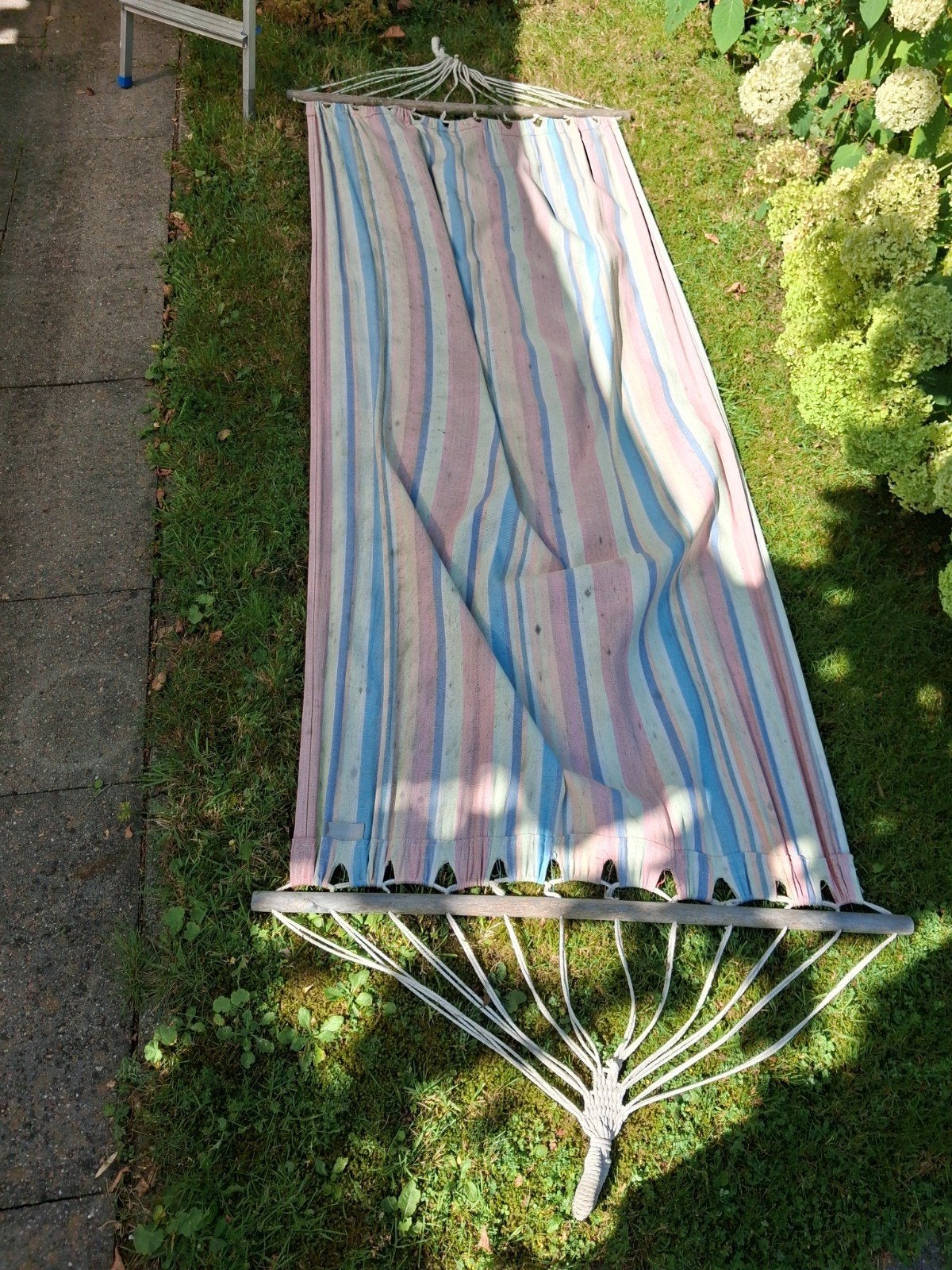 gestreepte hangmat gratis ophalen, Tuin en Terras, Hangmatten, Ophalen, Gebruikt, Eenpersoons, Binnen