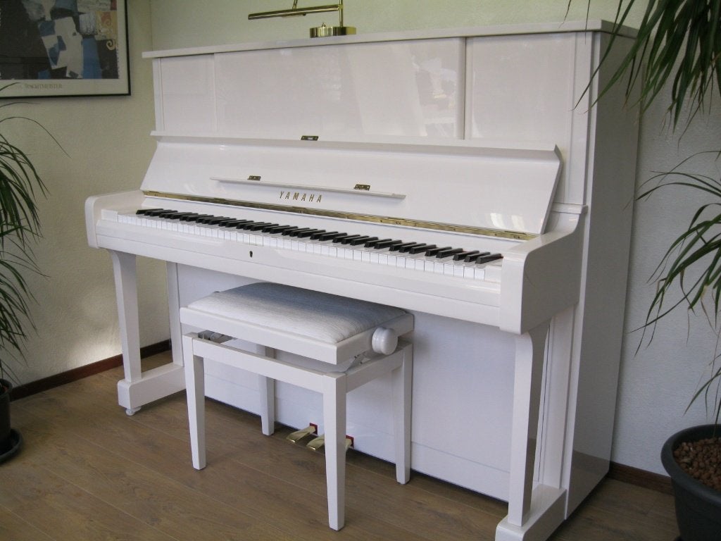 YAMAHA UX-1 Wit Hoogglans "" Nieuwstaat""  5 JAAR GARANTIE !, Muziek en Instrumenten, Piano's, Ophalen, Zwart, Zo goed als nieuw