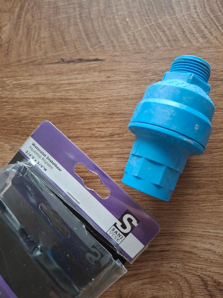 Waterslot Instelbaar 3/4"F x 3/4"M, Ophalen of Verzenden, Zo goed als nieuw, Overige typen