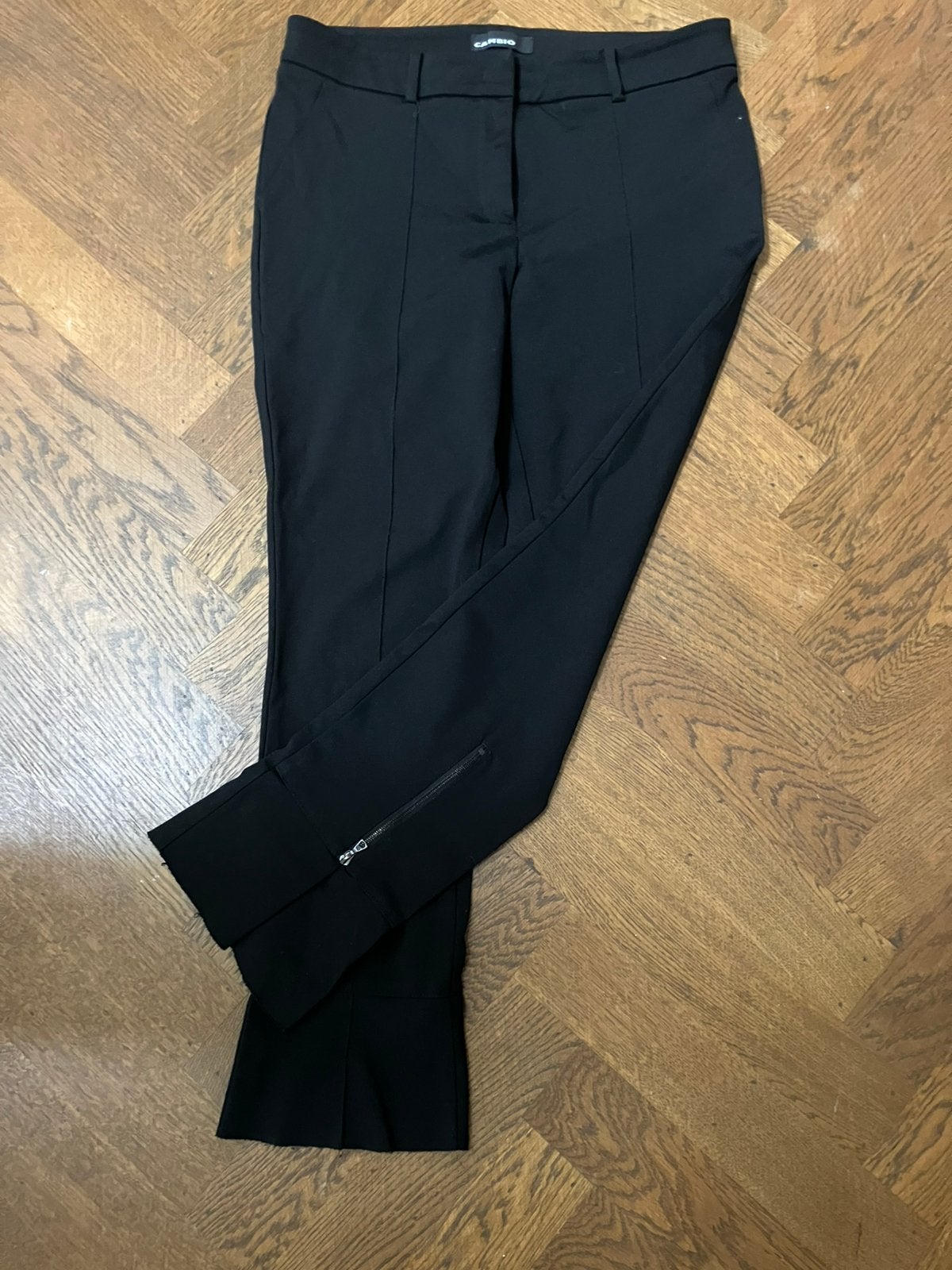 Cambio broek met rits en randje, Kleding | Dames, Maat 38/40 (M), Zwart, Ophalen of Verzenden, Zo goed als nieuw