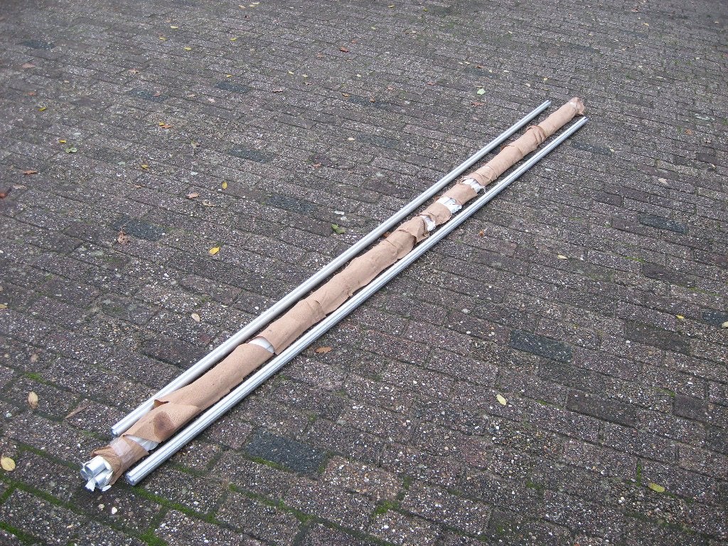 5 LENGTEN ALLUMINIUM KEDERBUIS. ZEILBUIS VOOR SCHUIFZEIL., Ophalen, Nieuw