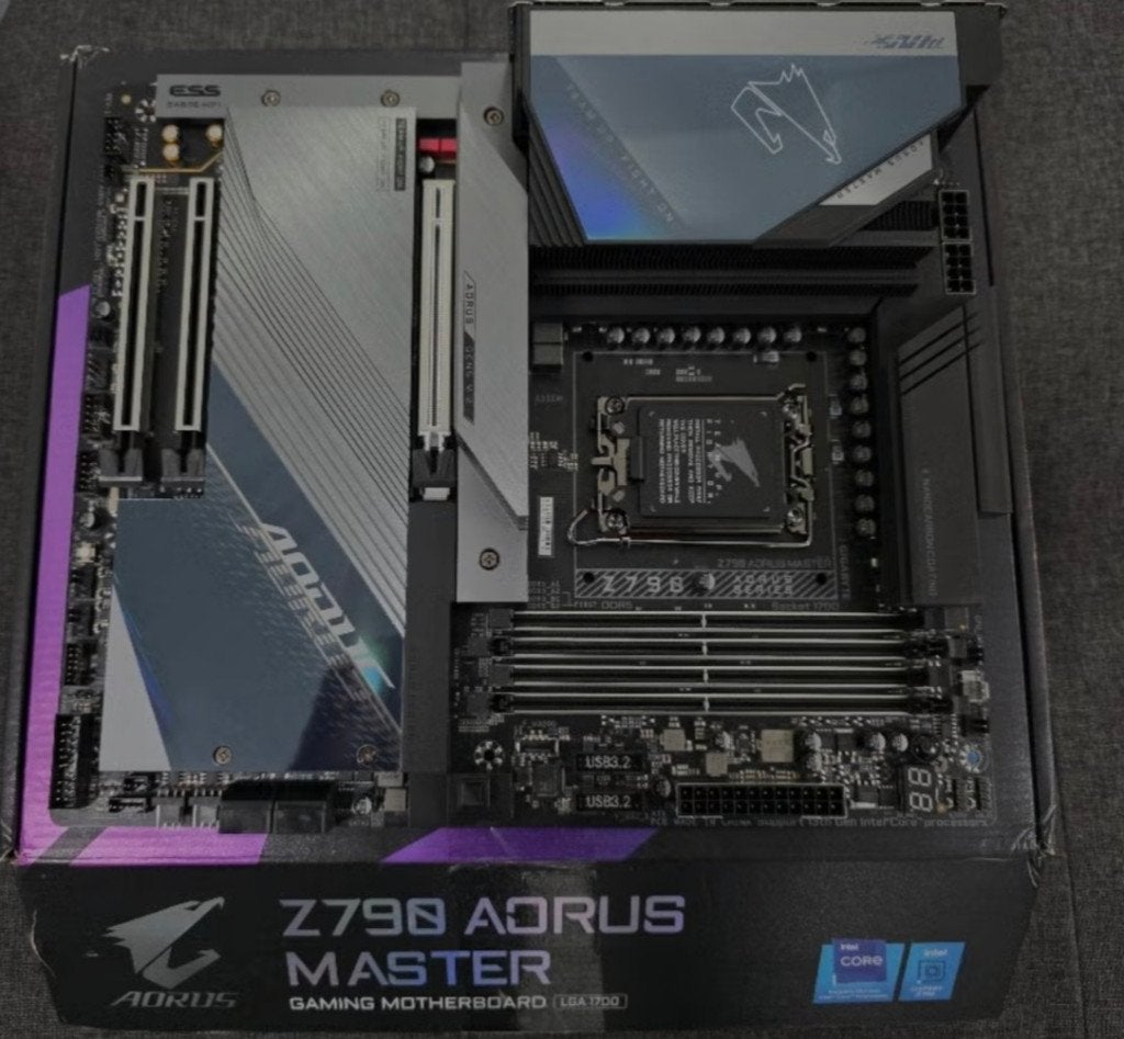 Gigabyte AORUS Z790 MASTER 'RGB Bijna Nieuw!, Ophalen, LGA 1700, Nieuw, DDR5