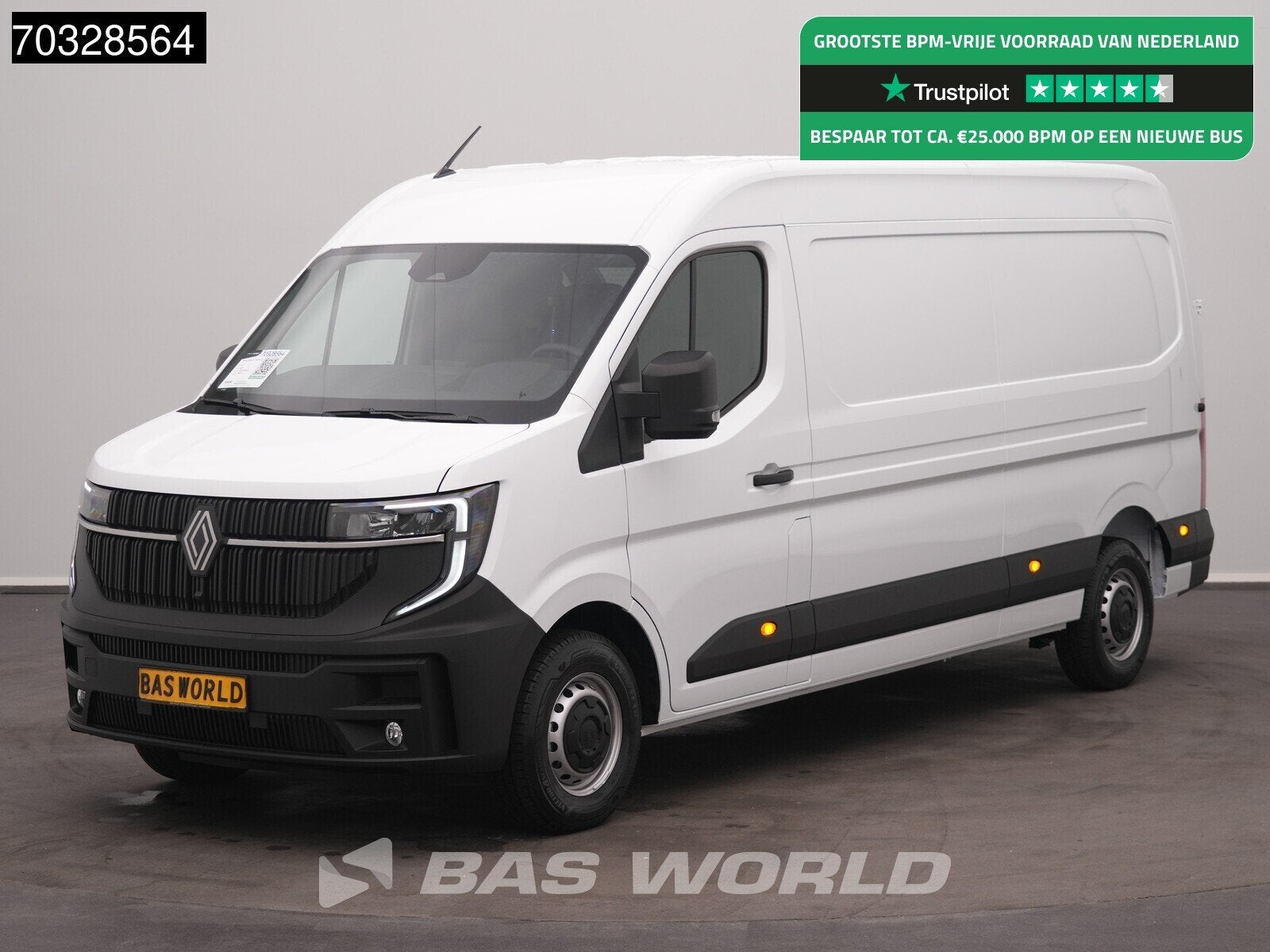 Renault Master 150PK Nieuw BPM Vrij L3H2 Airco Cruise CarPla, 1998 cc, Stof, Euro 6, 4 cilinders
