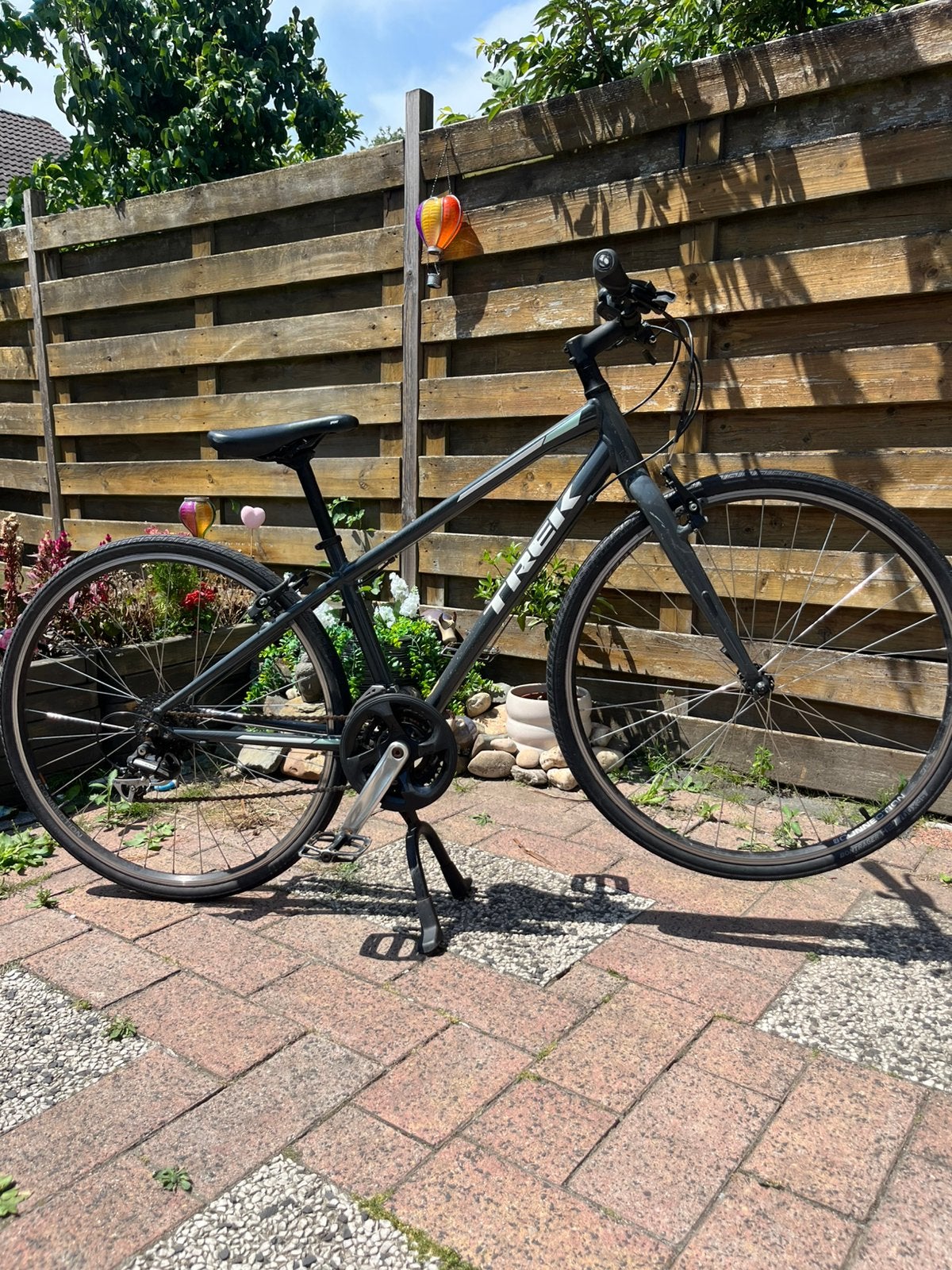 Trek FX 2 Hybride Sportfiets Maat S, Fietsen en Brommers, 28 inch, Gebruikt, Velgrem, Minder dan 47 cm