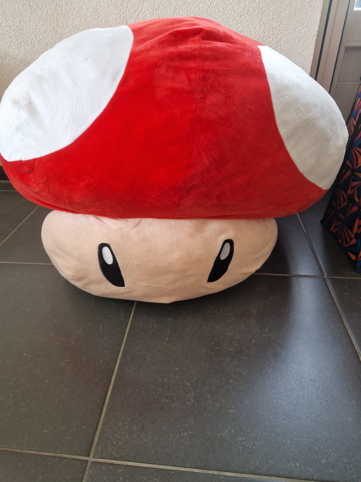 Grote Super Mario Paddenstoel Knuffel - 75 cm, Overige merken, Overige typen, Ophalen of Verzenden, Zo goed als nieuw