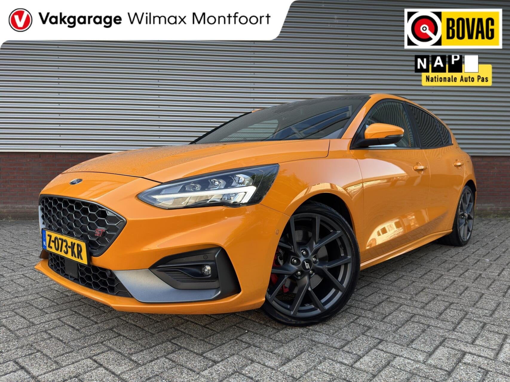 Ford Focus 2.3 EcoBoost ST-X|Pano|Camera|Orange Fury|B&O|Win, Auto's, Ford, Bedrijf, Te koop, Focus, ABS, Achteruitrijcamera, Airbags