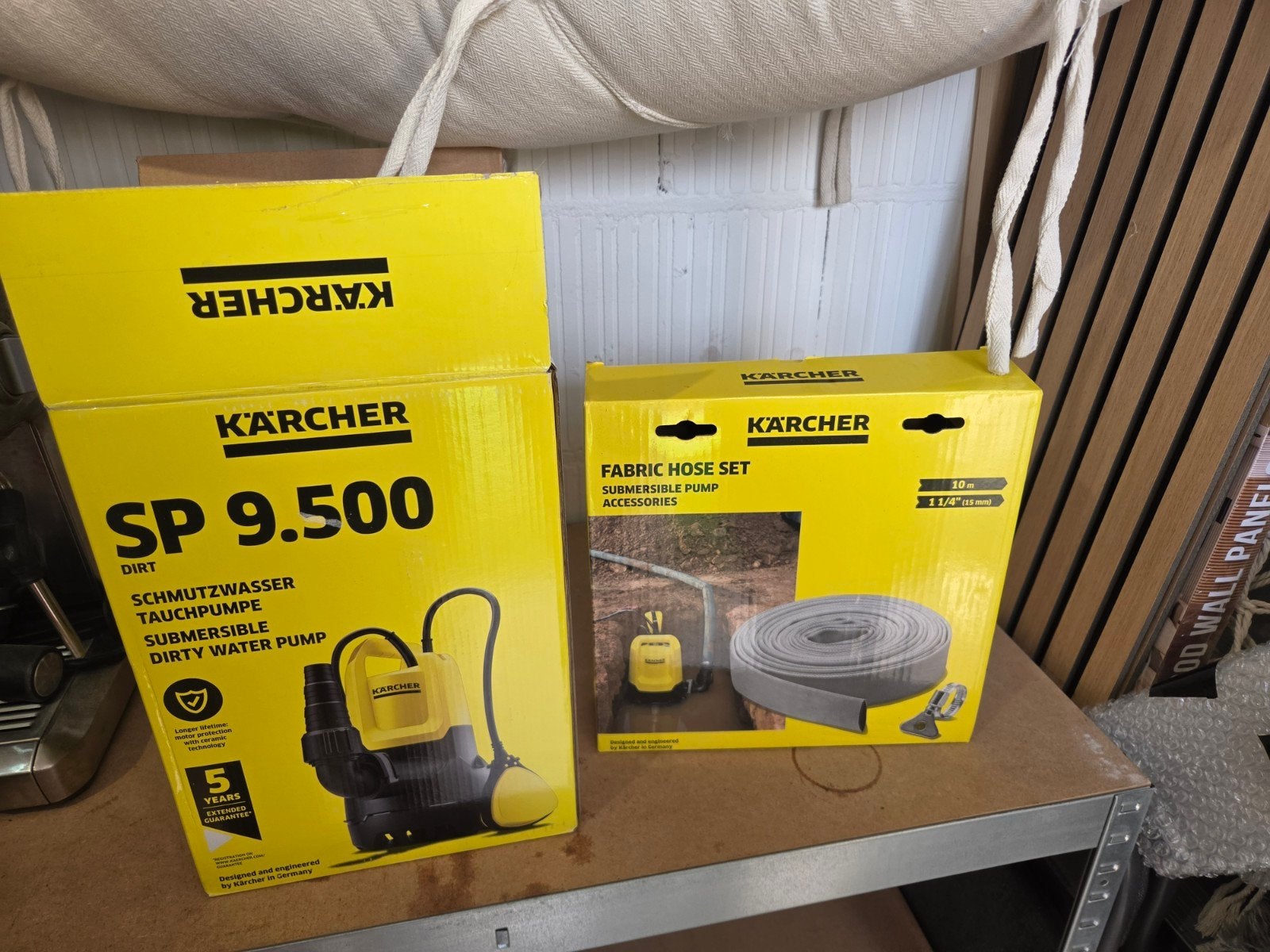 Kärcher SP 9.500 Dompelpomp incl. slang - Slechts eenmaal ge, Ophalen of Verzenden, Zo goed als nieuw, Elektrisch, Dompelpomp