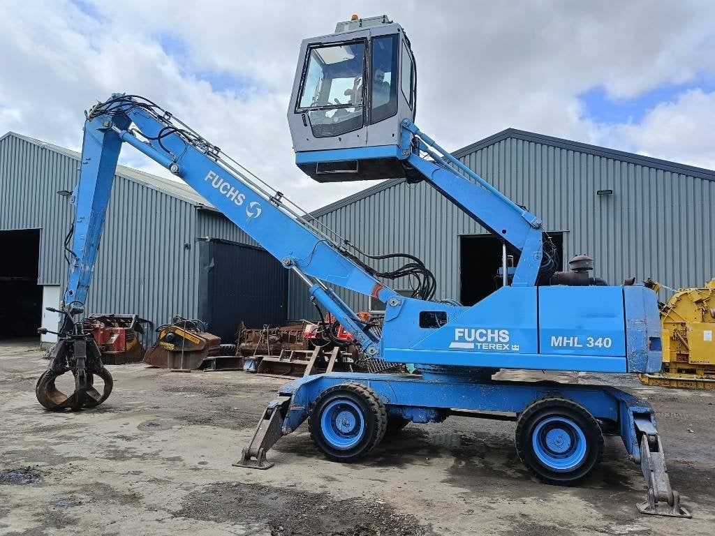 Fuchs MHL 340 waste industry handler umslagbagger (bj 2001), Kraan