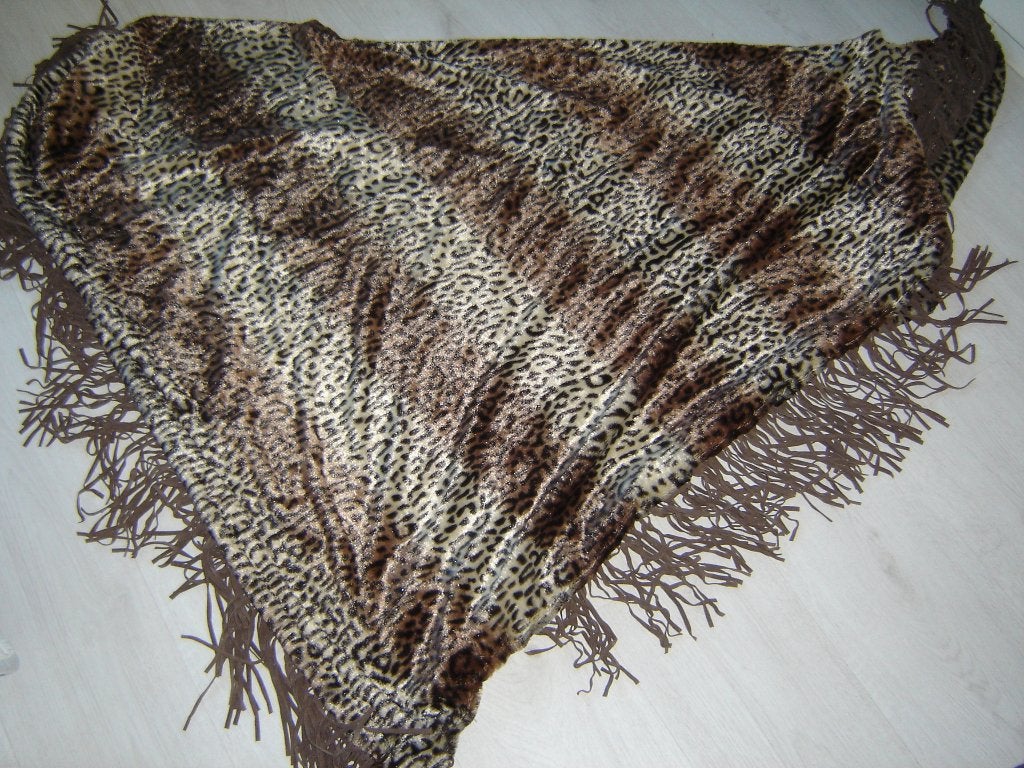 Stola / omslagdoek / poncho / sjaal panterprint, Ophalen of Verzenden, Nieuw, Maat 42/44 (L), Sjaal