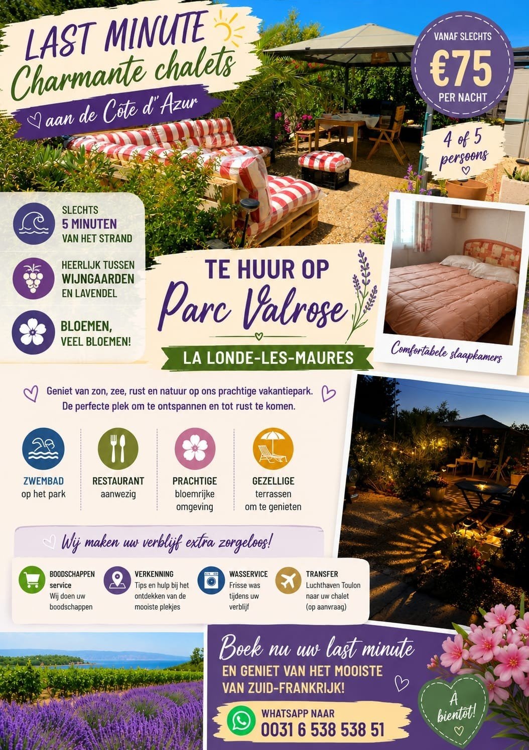 In de zon aan de Cote d'Azur, 2 slaapkamers, Open haard, Provence en Côte d'Azur, Recreatiepark