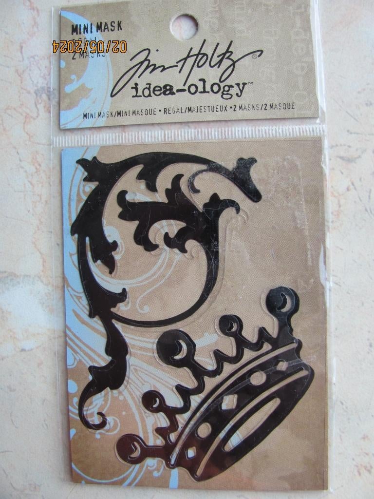 NIEUWSTAAT set 2delig TIM HOLTZ Idea-ology MINI MASK stempel, Ophalen of Verzenden, Zo goed als nieuw, Overige typen