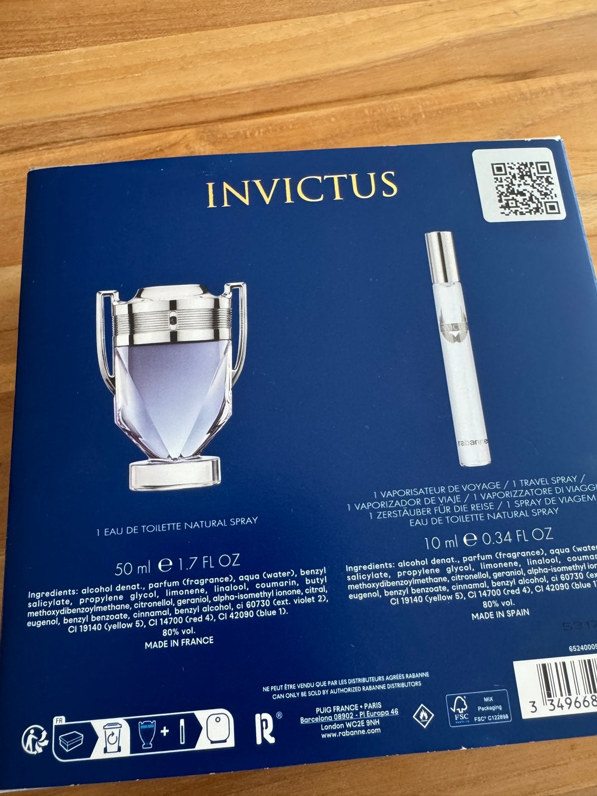Paco Rabanne Invictus Eau de Toilette Cadeauset, Sieraden, Tassen en Uiterlijk, Uiterlijk | Parfum, Ophalen, Nieuw