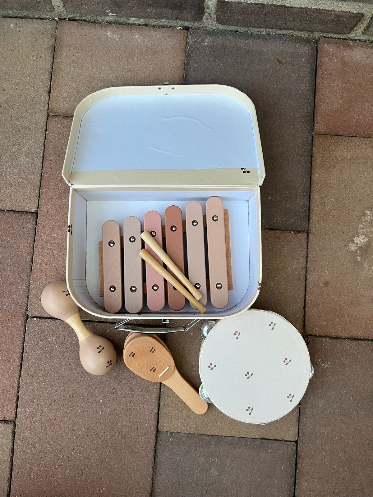 Konges Slojd muzieksetje voor baby's en peuters in koffer, Ophalen of Verzenden, Zo goed als nieuw, Overige typen