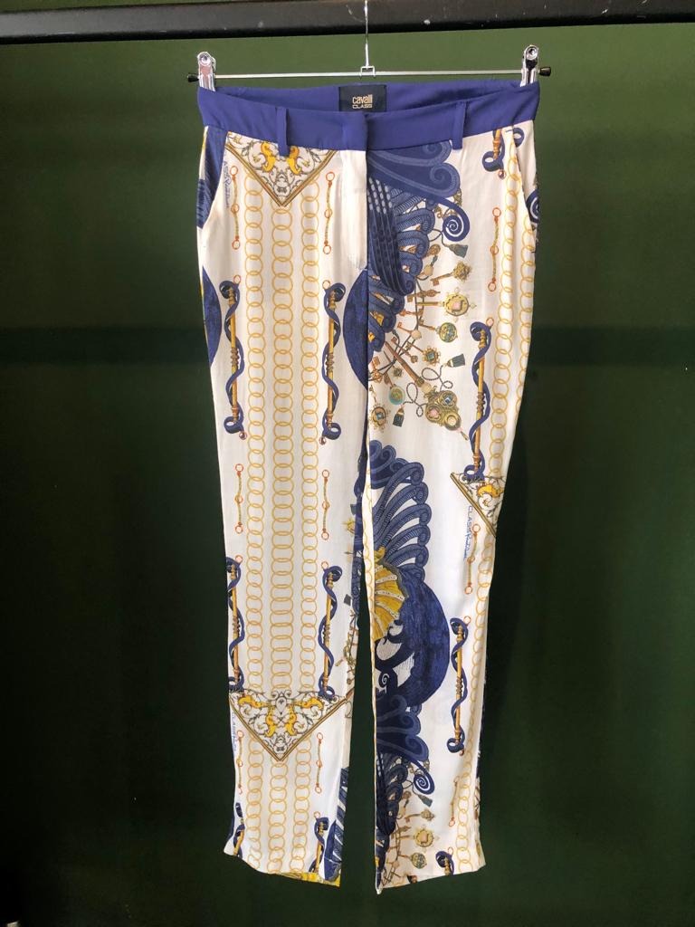 ROBERTO CAVALLI pantalon, Wit, Ophalen of Verzenden, Zo goed als nieuw, Maat 36 (S)