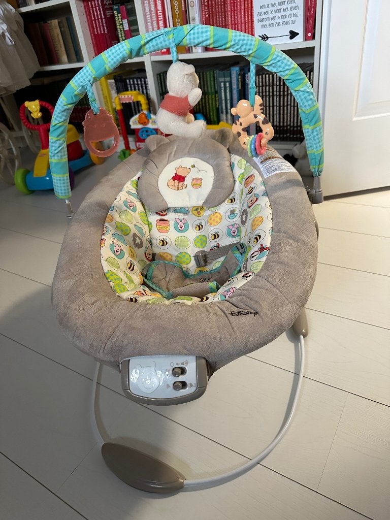 Wipstoel Winnie the pooh, Gebruikt, Wipstoel, Met gordel(s) of riempje(s), Ophalen