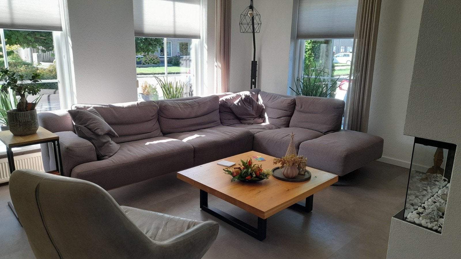Comfortabele hoekbank - 3.10 x 2.10, Ophalen, Modern, Comfortabel, Gebruikt, 100 tot 125 cm