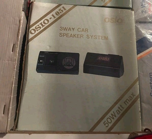 Vintage Osio 1051 3-Weg Opbouw Autospeakers – NIEUW IN DOOS, Ophalen of Verzenden, Nieuw
