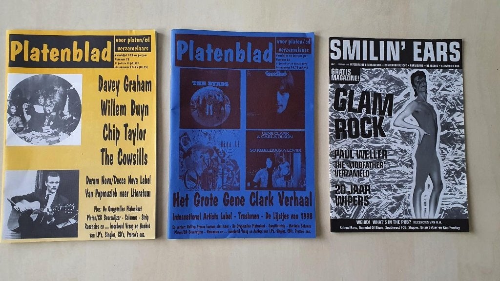 Platenblad nrs 68 + 72 - Smilin' Ears nr 1 - 1999 € 1,00, Ophalen, Gelezen, Artiest
