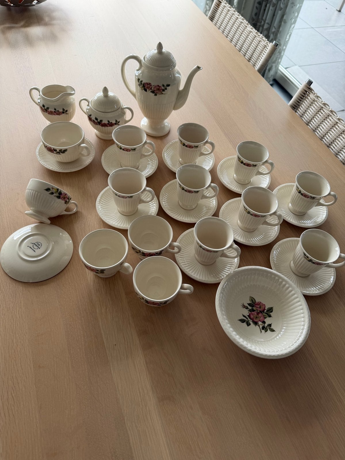 Wedgwood Briar Rose Koffieservies - Uitgebreide set, Ophalen, Gebruikt, Klassiek, Wedgwood