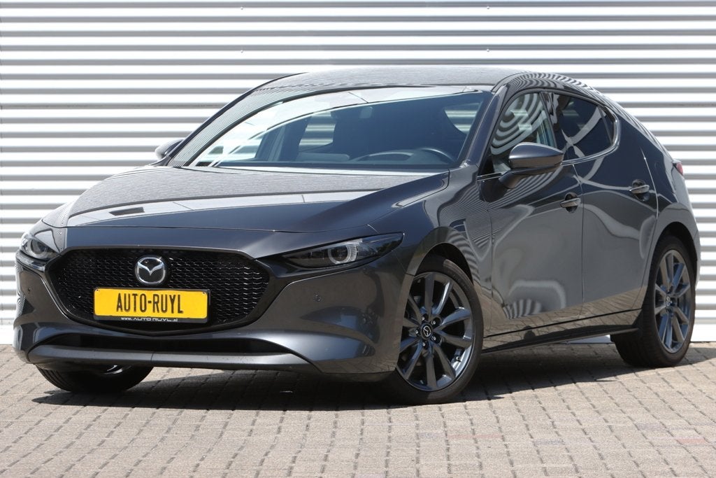 Mazda 3 2.0 e-SkyActiv-G M Hybrid 150 Nagisa Automaat, Auto's, Mazda, Gebruikt, Zwart, 4 cilinders, 150 pk