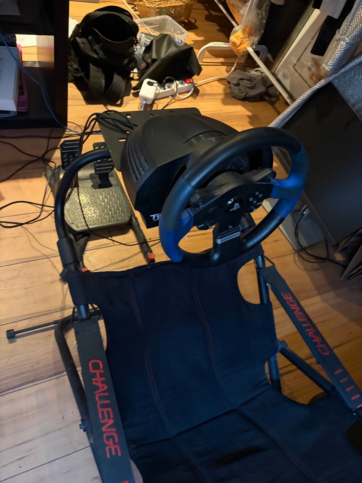 Playseat Challenge met Thrustmaster T150 stuur en pedalen, Ophalen, Overige merken, Gebruikt
