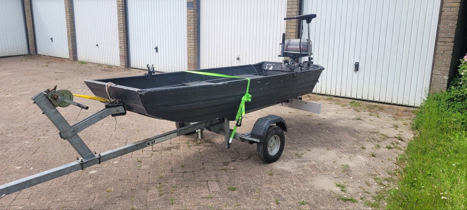 Aluminium boot, Watersport en Boten, Ophalen, Gebruikt, Motor en Techniek, Motorboot