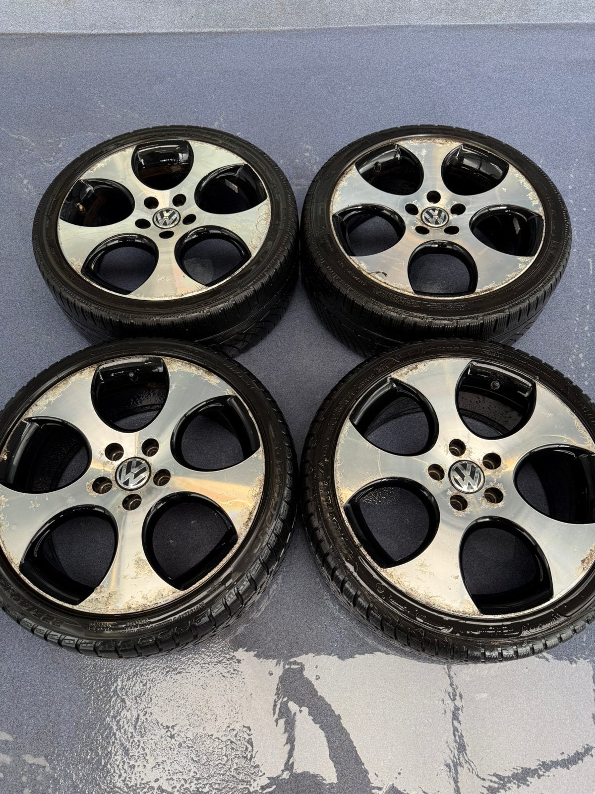 Originele 18 inch  vw gti velgen steek 5 x112 opknappers, Auto-onderdelen, Banden en Velgen, 18 inch, Velg(en), Ophalen of Verzenden