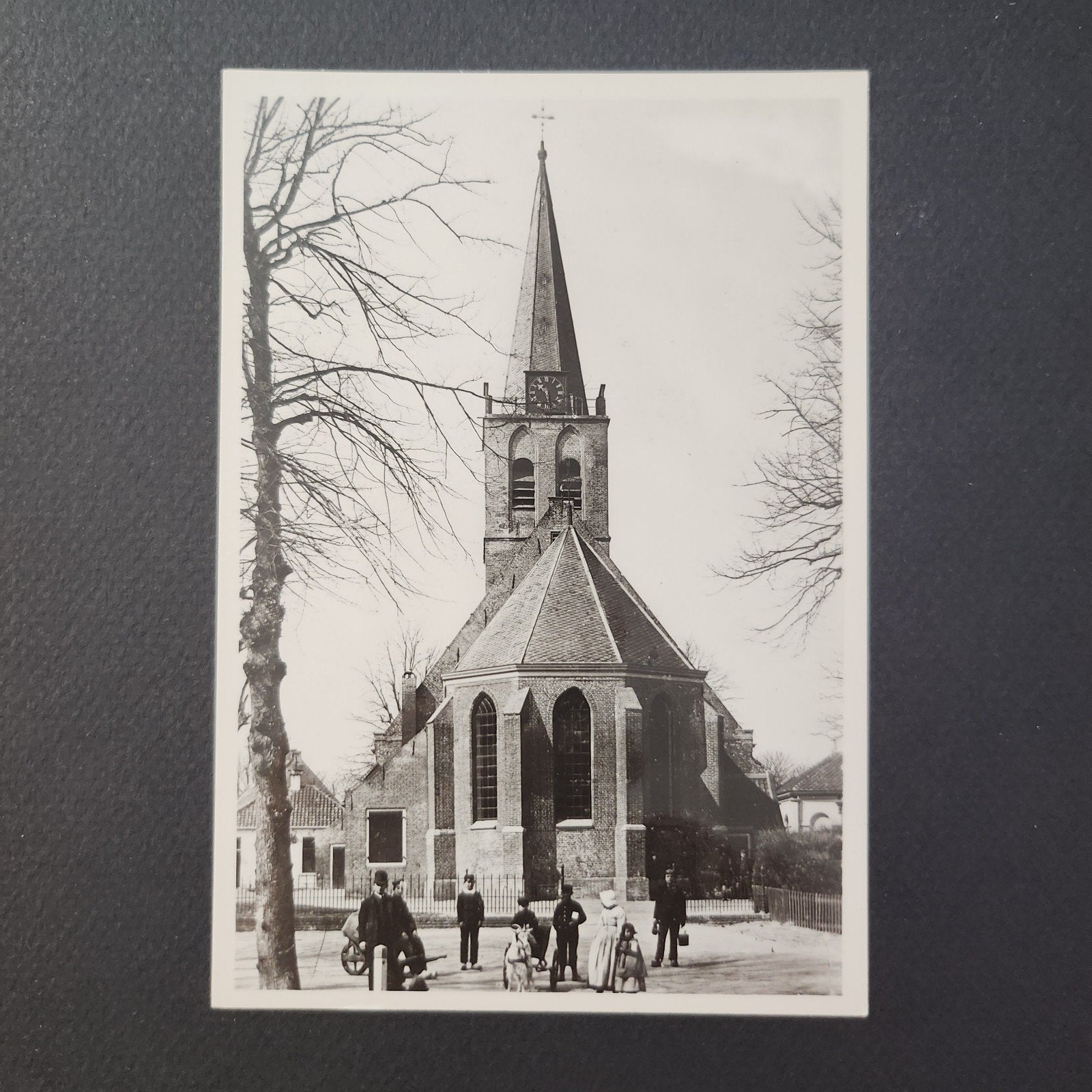 Echte Foto Hilversum Hervormde Kerk 1890, Verzenden, 1960 tot 1980, Ongelopen, Noord-Holland